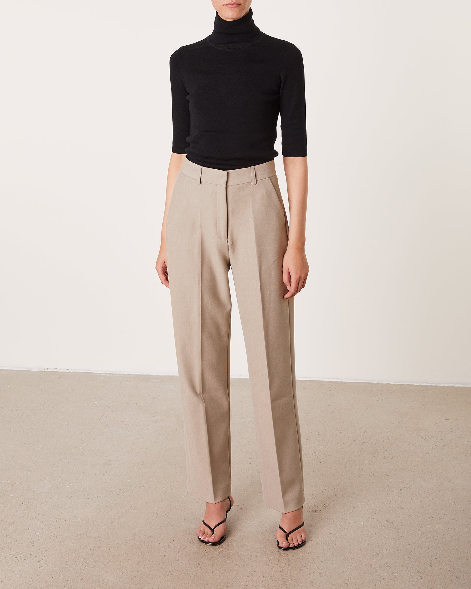 Filippa K Topp Merino Elbow Sleeve XS Svart 001