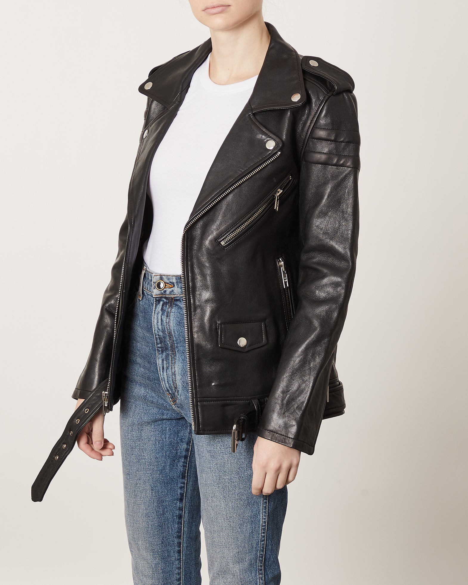BLK DNM Skinnjacka 8 S Svart 002