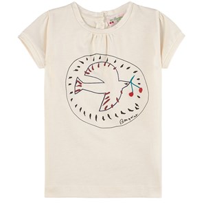 Bonpoint Tissia T-shirt Gräddvit 12 mån
