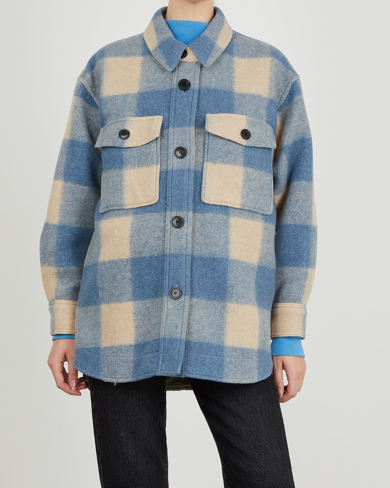 Isabel Marant Étoile Jacka Harveli FR 42 (EUR 40) Blå 054