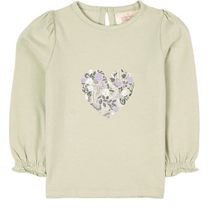 Creamie Floral Heart Tröja Sea Foam 80 cm