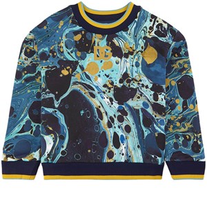 Dolce & Gabbana Splash Print Tröja Blå 4 år