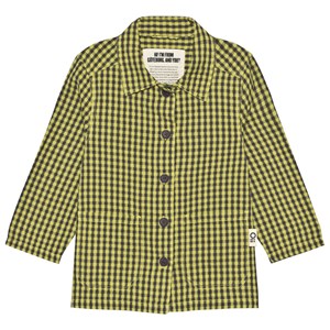 Oii Tina Seersucker Worker Jacka Checked Green 134/140 cm