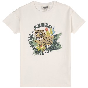 Kenzo Tropical Jungle T-shirt Gräddvit 5 år