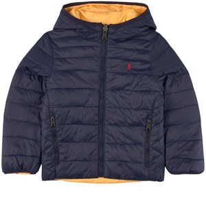 Ralph Lauren Logo Vändbar Täckjacka Marinblå 10-12 år