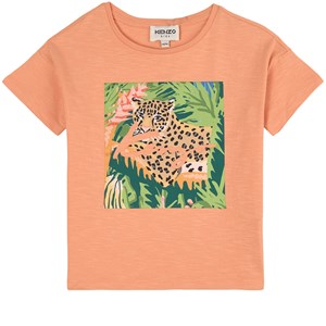 Kenzo Tiger Logo T-shirt Orange 6 år
