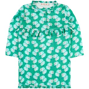 Marni Floral Long Sleeve Klänning Grön 10 år