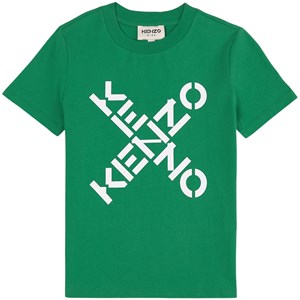 Kenzo Green Cross Logo Short Sleeved T-Shirt 3 år