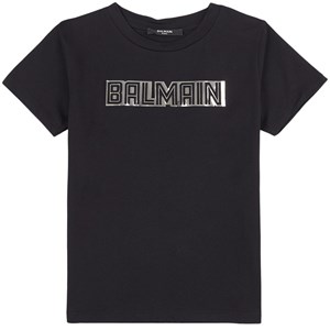Balmain Logo T-shirt Svart 6 år