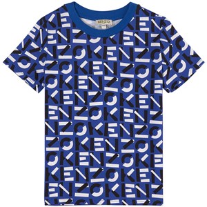 Kenzo Logo Print T-shirt Blå 2 år