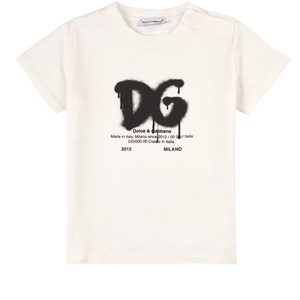 Dolce & Gabbana Grafitti Logo T-shirt Vit 24-30 mån