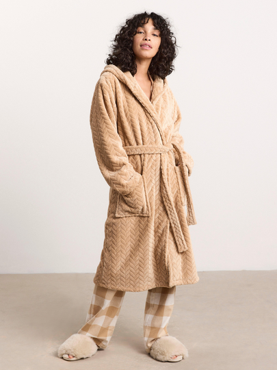 Morgonrock i fleece