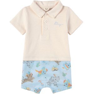 Kenzo Cream and Blue T-Shirt and Shorts 3 mån