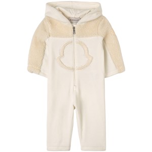 Moncler Maglia Fleece-onesie Off white 6-9 mån