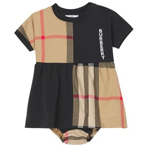 Burberry Elena Checked Klänningset Svart 9 mån