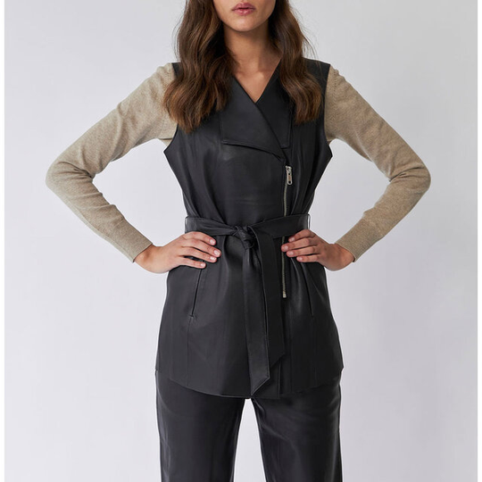 Diane Leather Gilet
