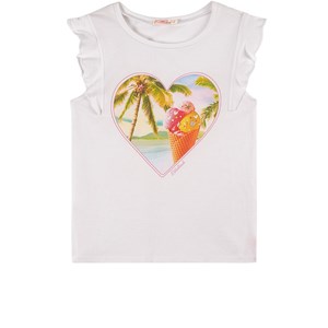 Billieblush Ice Cream Graphic Linne Vit 2 år
