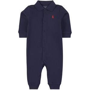 Ralph Lauren Logo Piké-onepiece Marinblå NB