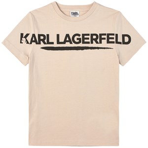 Karl Lagerfeld Kids Logo T-shirt Pale Stone 3 år