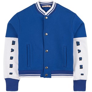 Marni Blue Branded Bomber Jacket 4 år
