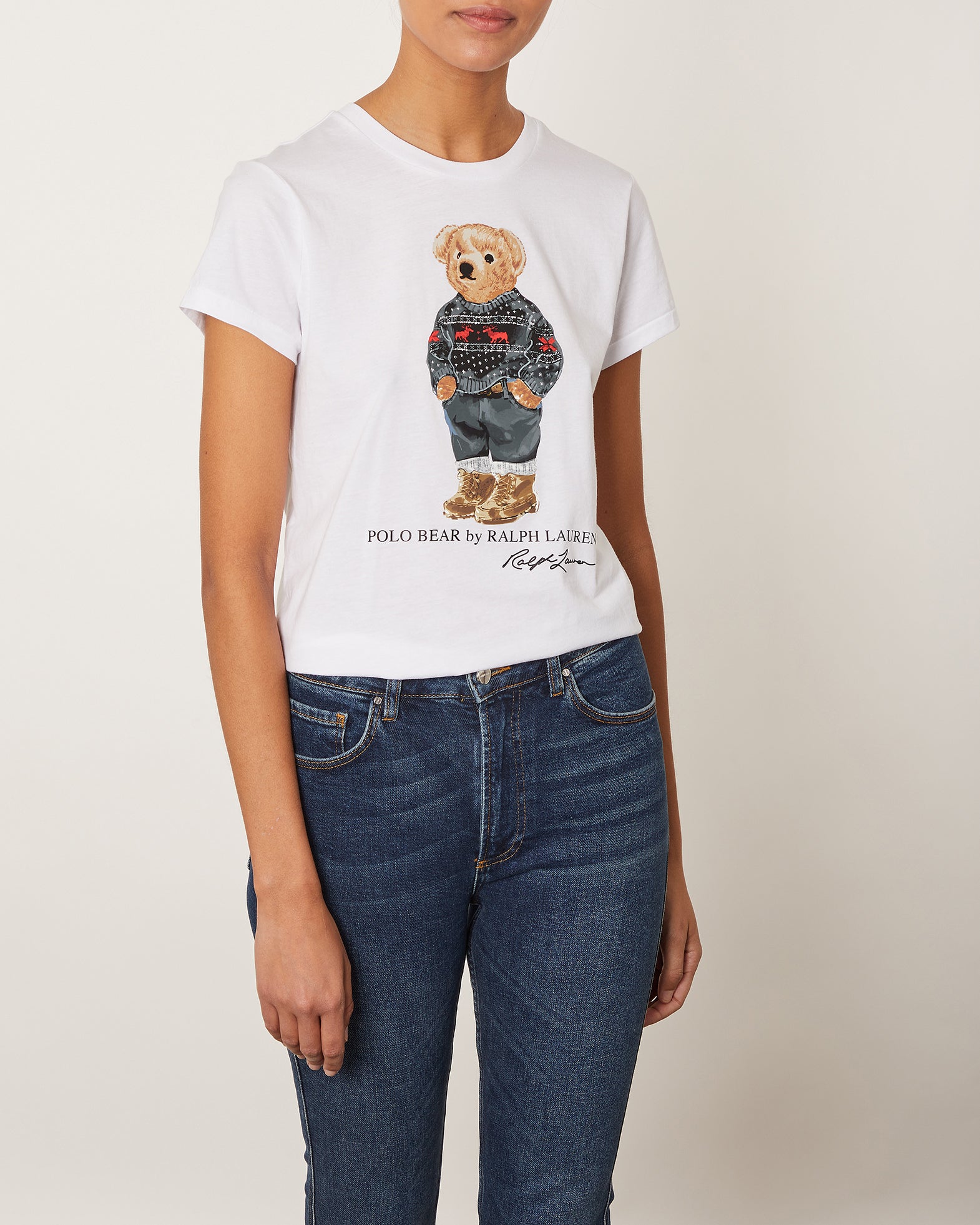 POLO Ralph Lauren T-shirt XS Vit 001