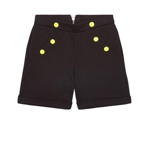 Balmain Logo Buttons Shorts Svarta 8 år