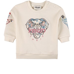 Kenzo Cream Elephant Print Sweatshirt 6 mån