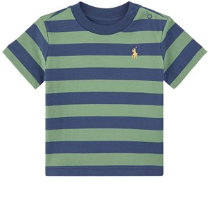 Ralph Lauren Randig T-Shirt Grön 6 mån