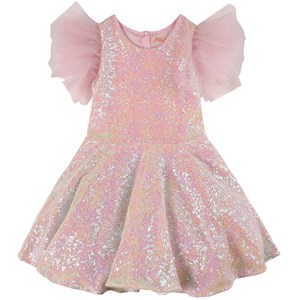 Billieblush Paljettklänning Ljusrosa 3 år