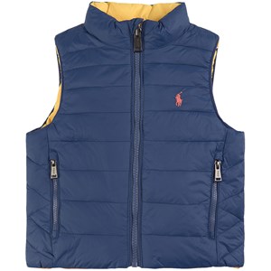 Ralph Lauren Logo Vändbar Täckväst Marinblå 24 mån