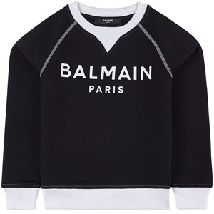 Balmain White Branded Tröja Svart 6 år