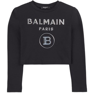 Balmain Logo Tröja Svart 6 år