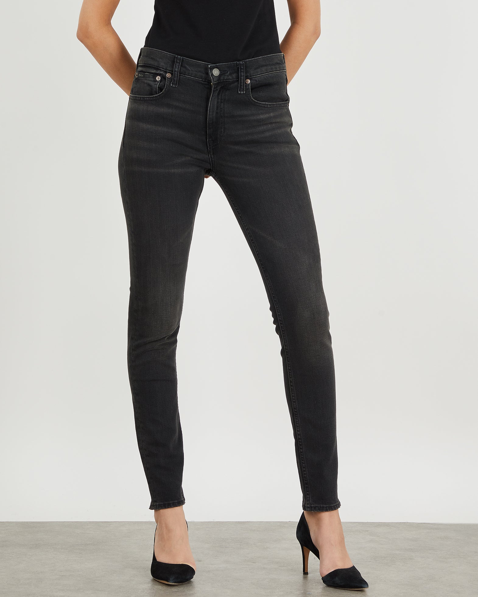 POLO Ralph Lauren Jeans Tomp MR Skinny 25 Svart 161