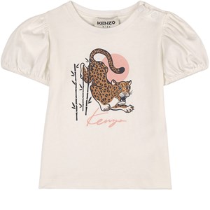 Kenzo Tiger Logo T-shirt Gräddvit 12 mån